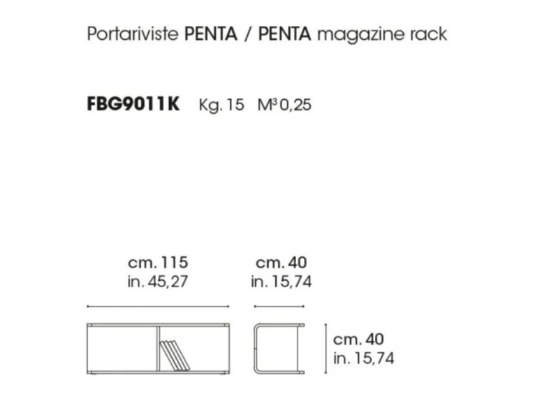 Tavolino Porta riviste della marca Artigianale con forte sconto