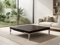 Tavolino Zanotta modello Tavolino romeo 92x92  marrone zanotta in OFFERTA OUTLET