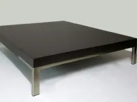 Tavolino Zanotta modello Tavolino romeo 92x92  marrone zanotta in OFFERTA OUTLET