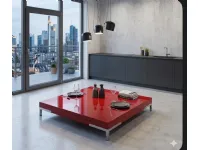 Prezzi ribassati per il tavolino moderno Tavolino romeo 92x92  rosso zanotta di Zanotta