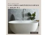 Vasca da bagno a prezzo Outlet Vasca freya bianco opaco a marchio Italian style