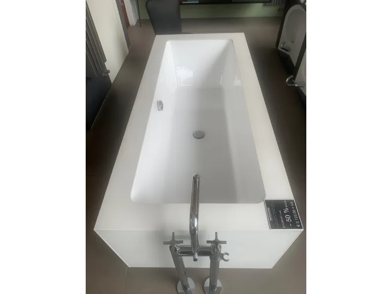 Vasca da bagno in Corian modello Vasca freestanding style sistem rivestita in corian 180x80 cm Artigianale a prezzo scontato
