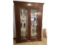 Vetrina Prestige in noce massiccio, 2 ante, stile classico. Prezzi vantaggiosi!