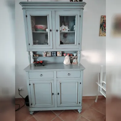 Vetrinetta Vetrina classica Artigianale in legno a prezzo scontato