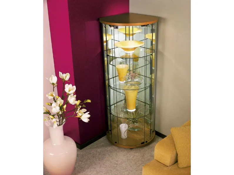 Vetrinetta Vetrina in cristallo ad angolo mod.maril in promo-sconto del 45% di Artigianale in Offerta Outlet