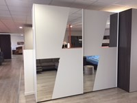 Albamobili Armadio Xxl Moderno Laminato Materico Ante scorrevoli