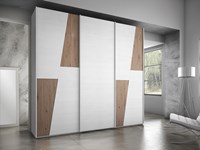 Albamobili Armadio Xxl Moderno Laminato Materico Ante scorrevoli