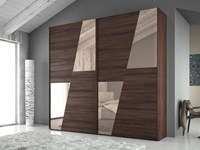 Albamobili Armadio Xxl Moderno Laminato Materico Ante scorrevoli