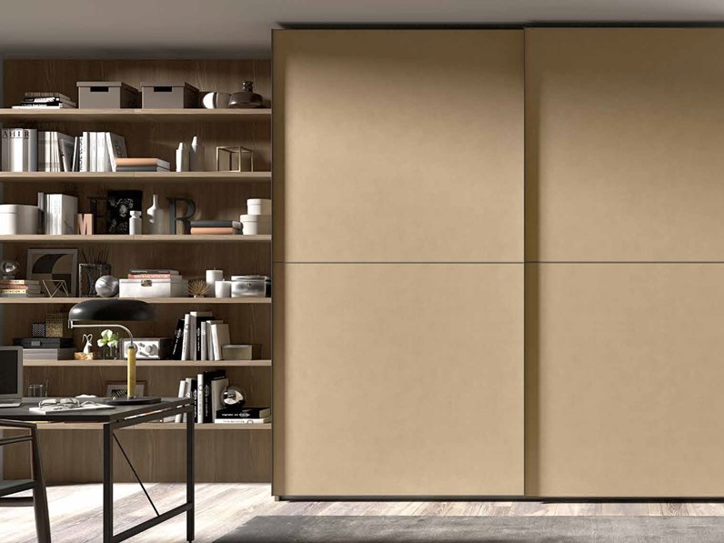 Armadio 2 Ante Con Rattan 90x45x183 Cm - Con Asta Appendiabiti E Coperchio Flip-Top, Colore Naturale - Foto 5