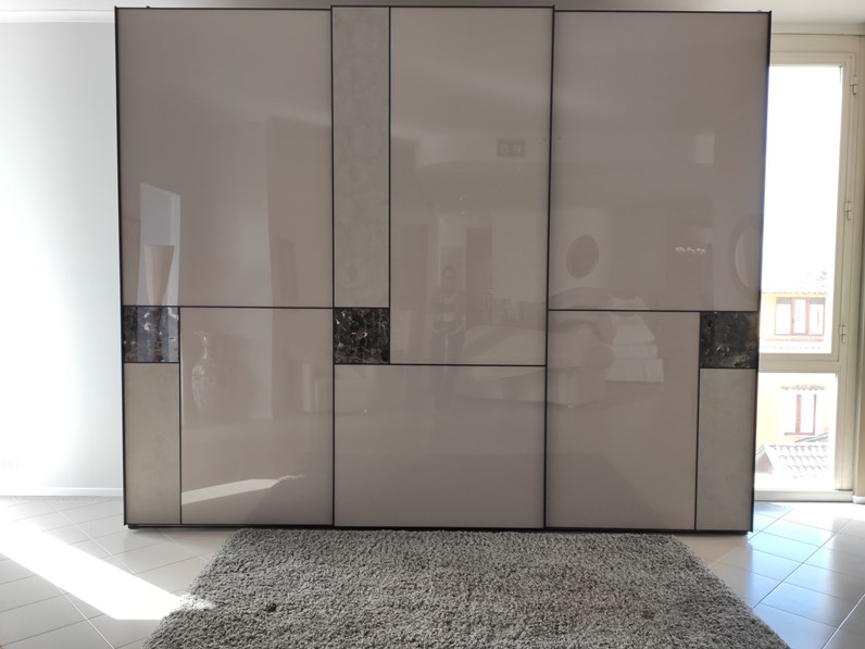 Armadio Ante Scorrevoli In Laccato Opaco Butterfly Yves Benedetti Scontato 50