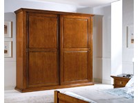 Armadio in legno a due ante scorrevoli mobile artigianale