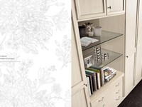Armadio angolare pattinato beige