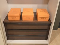 ARMADIO San Giacomo design anta Liscia con gola in finitura laccato color canapa opaco. Offerta Outlet Mobilgross .SCONTATO DEL -30%