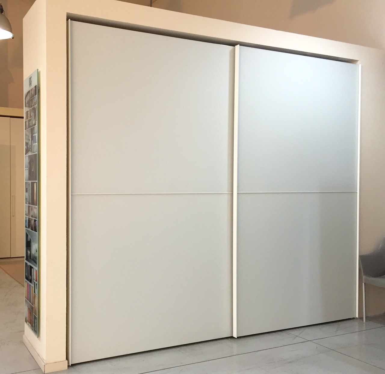 Armadio sangiacomo twin vetro satinato bianco design vetro ante ...