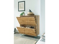 Mobile porta scarpe moderno legno massello rovere