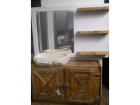 mobile bagno in offerta outlet nuovimondi compreso di base 2 ante vecchia in style antica ghiacciaia ie specchio legno white vintage