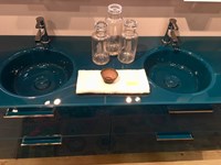 Lavabo integrato doppio