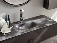 Arredo Bagno modello Glamour di Ardeco, dettaglio lavello