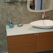 arredobagno sospeso di artesi in teak