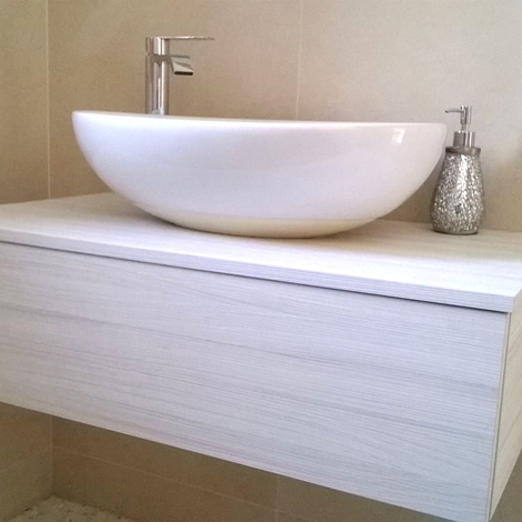 Mobile sospeso da bagno con lavandino a ciotola arredo bagno a ... Mobile per lavandino
