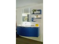 Bagno Arcom con basi curve frassino laccato