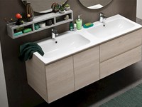 Bagno Compab sconto -36% con lavabo doppio e doppia specchiera