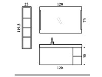 Compab composizione bagno moderno sospeso