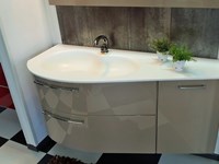 Base lavabo 2 cestoni ed un'anta