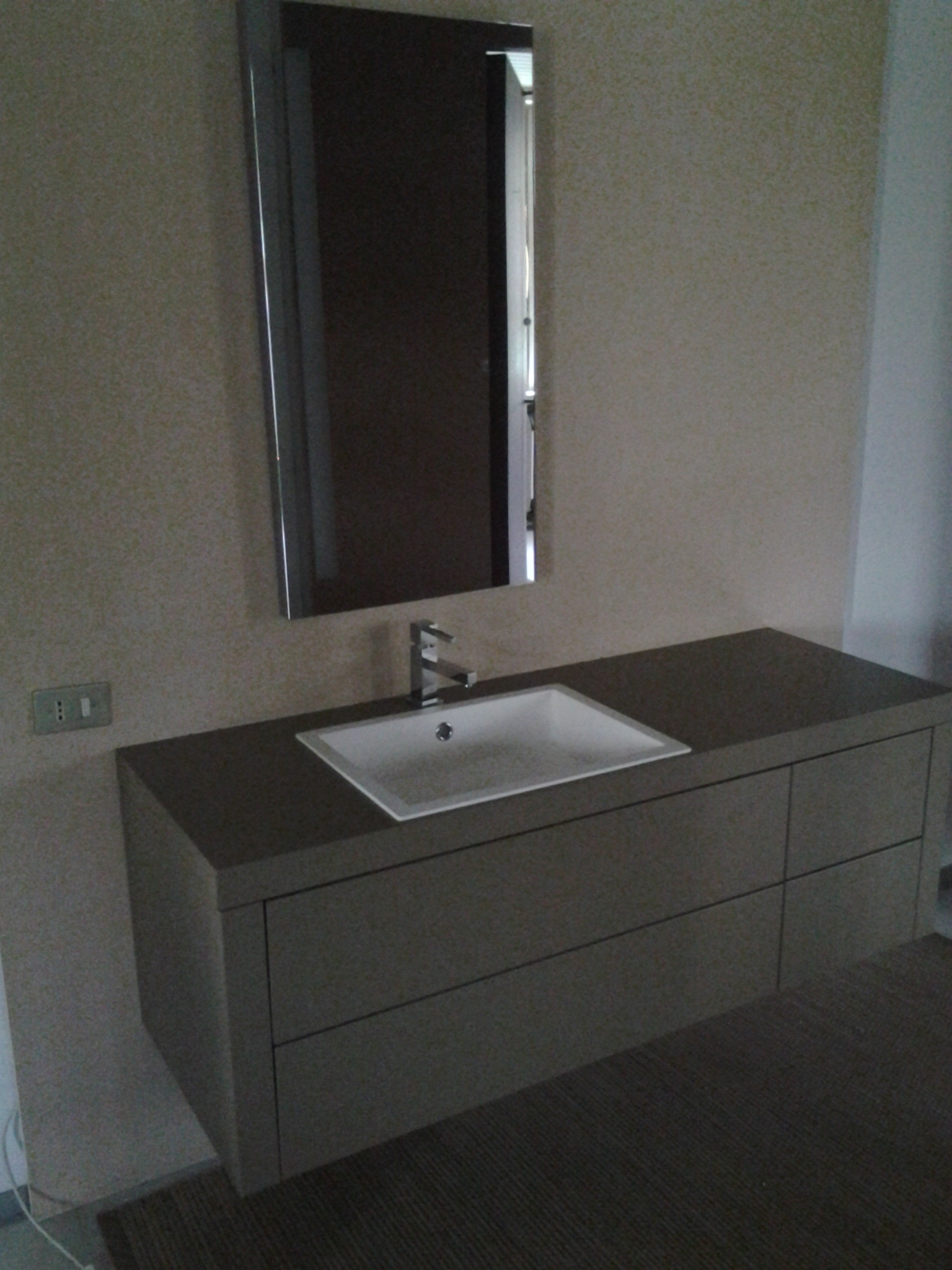 Compab condor moderno laccato opaco sospeso arredo bagno a ...