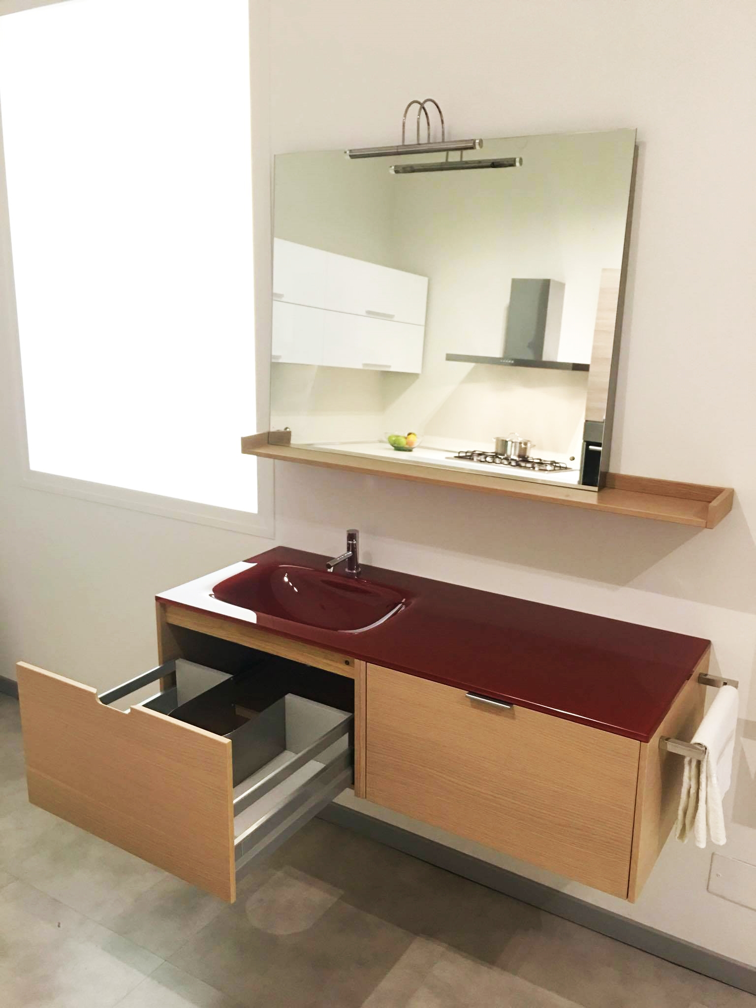 Consolle bagno altamarea sconto 60% arredo bagno a prezzi scontati Consolle laccata lucida rosso