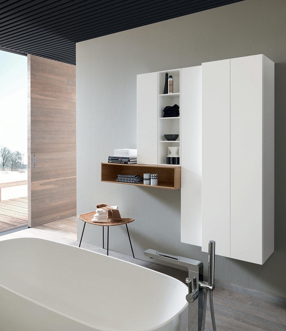 mobile a terra per lavabo da appoggio