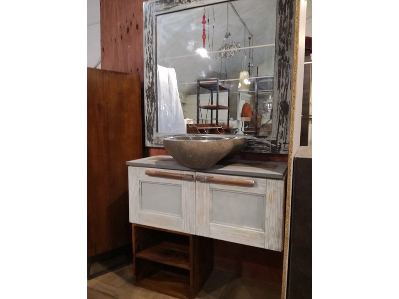 Mobile Bagno A Terra Bagno Vintage Shabby Chic Nuovi Mondi Cucine Con Forte Sconto