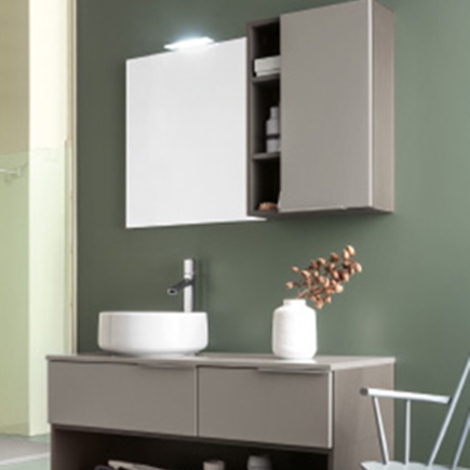 mobile bagno con lavabo in ceramica da appoggio by rab arredobagno nuovo scontato