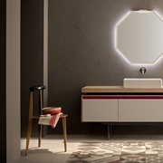 mobile bagno con specchio ottagonale retroilluminato by rab arredobagno nuovo a prezzo scontato