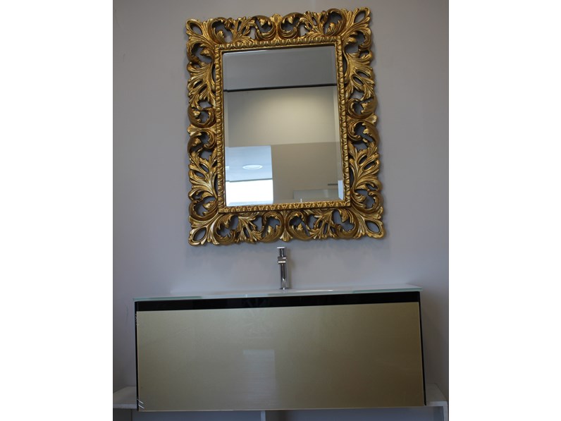 Mobile Bagno Euro Bagno Refled Oro Lavabo Integrato Con Un Ribasso