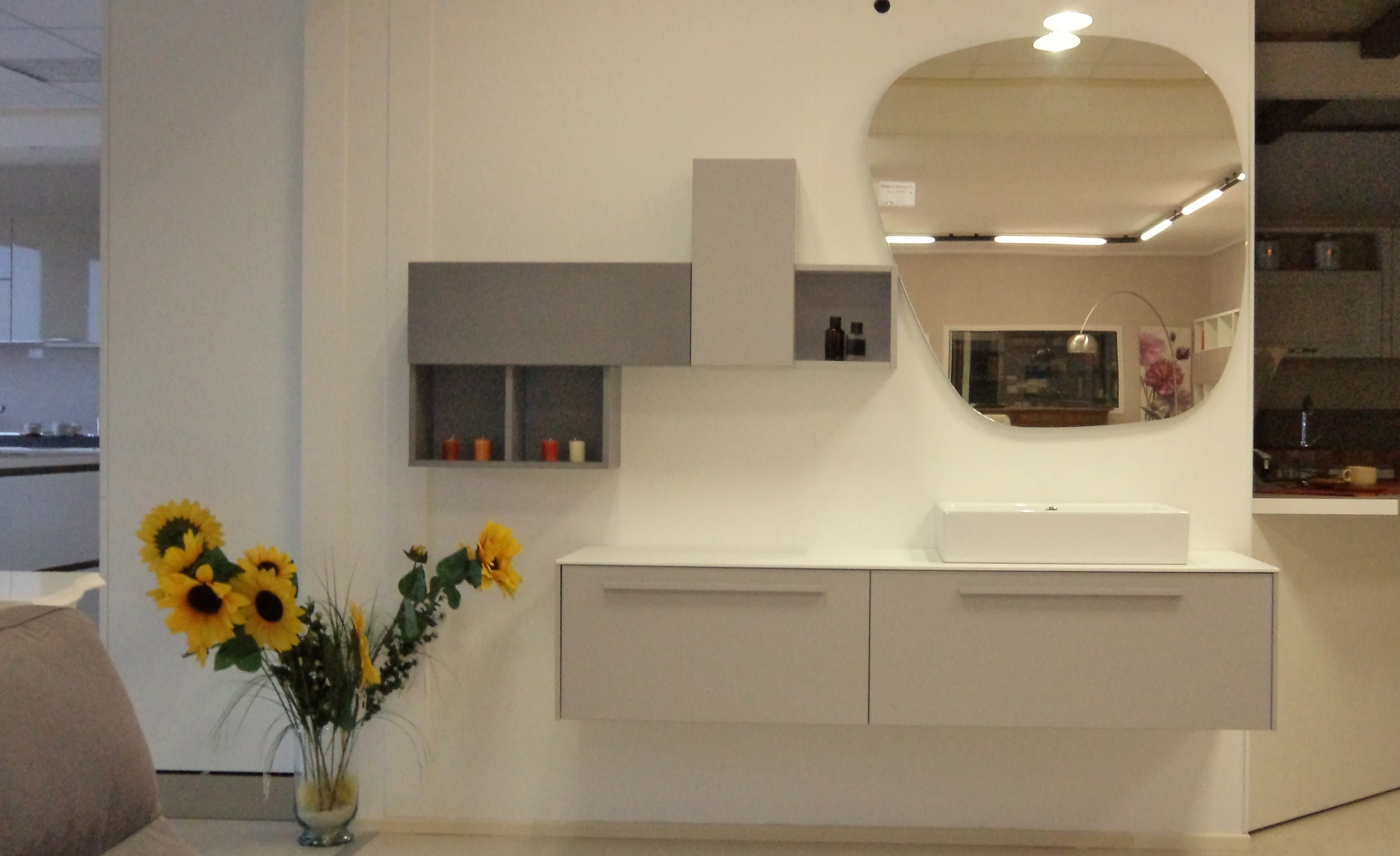 Azzurra bagni metropolis laccato opaco arredo bagno a prezzi ... Mensole sagomate per bagno