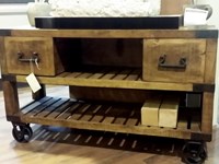 mobile bagno recicle industrial con ruote iron india