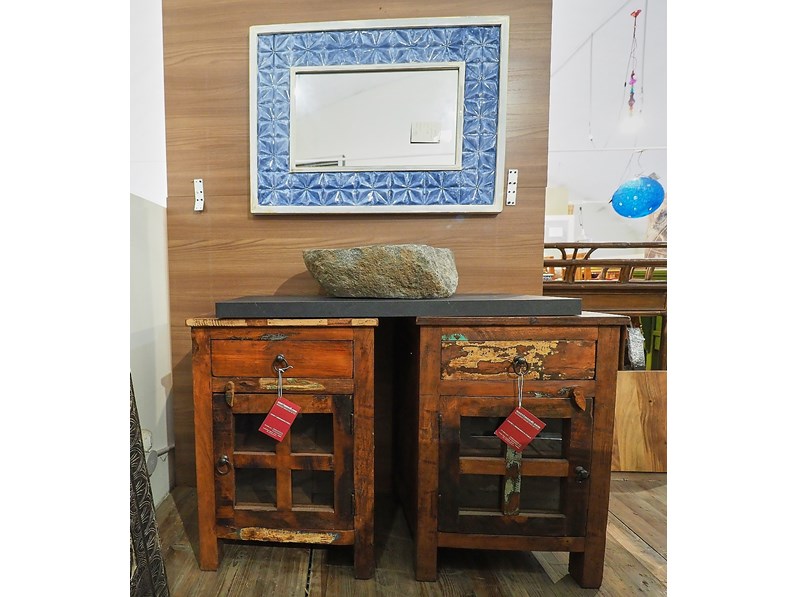 Mobile bagno Outlet etnico Mobile bagno multicolor vintage ...