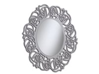 Specchier ovale in legno classica per arredo bagno
