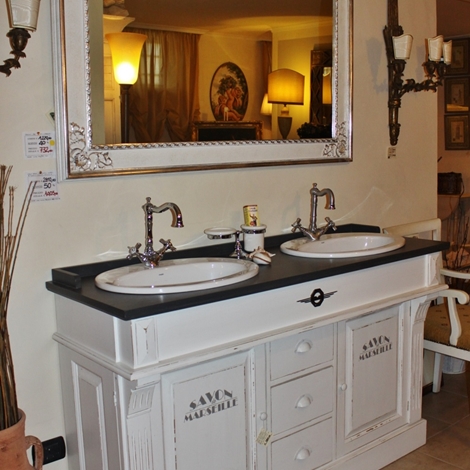 Mobile da bagno con doppio lavabo dialma brown in offerta al 60 ... Mobile lavabo 60