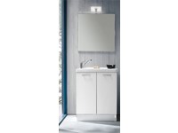 Mobile lavanderia con lavabo specchiera faretto sconto -35%