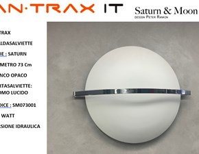 Mobile per la sala da bagno Artigianale Radiatore termoarredo antrax saturn bianco opaco �73 cm + barra salviette cromo a prezzo scontato
