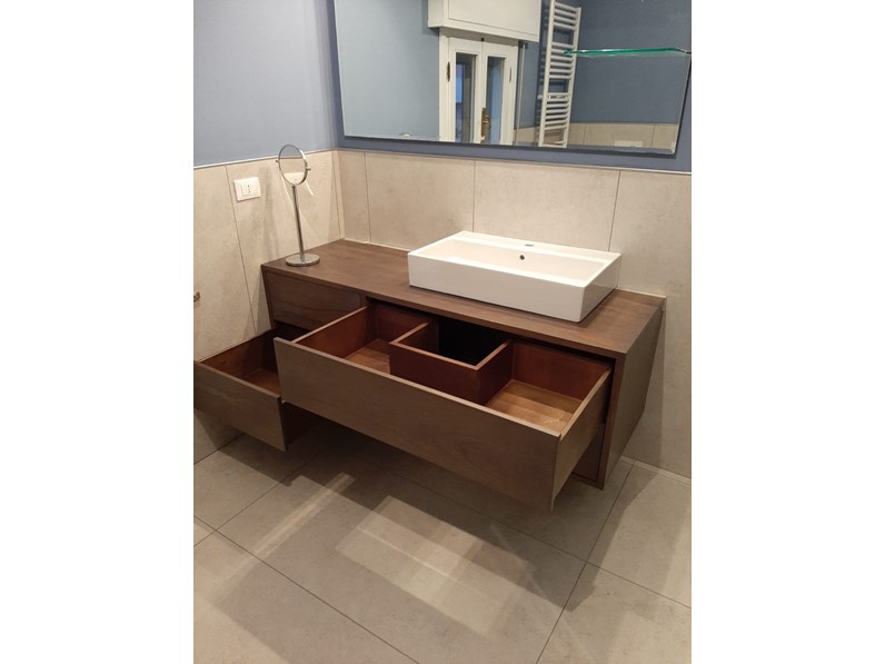 Mobile Per La Sala Da Bagno Mirandola Mobile Bagno Sospeso Milano In Rovere Design L 160