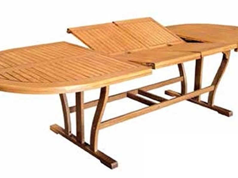 Cosma outdoor living: tavolo da giardino DOPPIO BORDO 180 -> 260X110 ... - Cosma OutDoor Living Tavolo Da GiarDino Doppio BorDo 180   260x110 Con 6 SeDie Iris Scontato Del 30 N2 365648