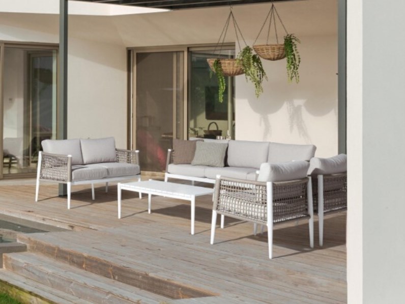 Elegante Outlet Arredo Giardino ~ Arredamento - Divano Da GiarDino Bizzotto Calypso Bianco A Prezzi Outlet N1 672148