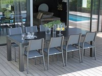 Tavolo da giardino Latino 180/240 cm con 4 sedie e 2 poltroncine IdaOFFERTA OUTLET