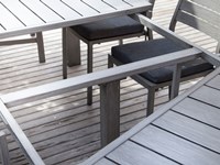 Tavolo da giardino Latino 180/240 cm con 4 sedie e 2 poltroncine IdaOFFERTA OUTLET