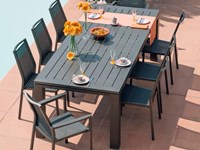 Tavolo da giardino Latino 180/240 cm con 4 sedie e 2 poltroncine IdaOFFERTA OUTLET