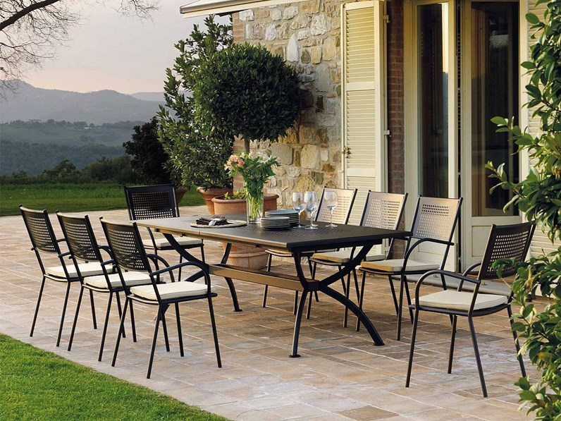 Struttura Decorativa Da Tavolo Allungabile 220-250cm - In Metallo Bianco Con Morsetti | Per Feste E Eventi - Foto 4