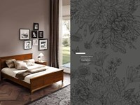 Letto matrimoniale per camera modello Dea noce